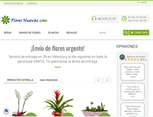 Tablet Screenshot of floresnuevas.com